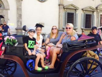 Carriage ride in Florence!